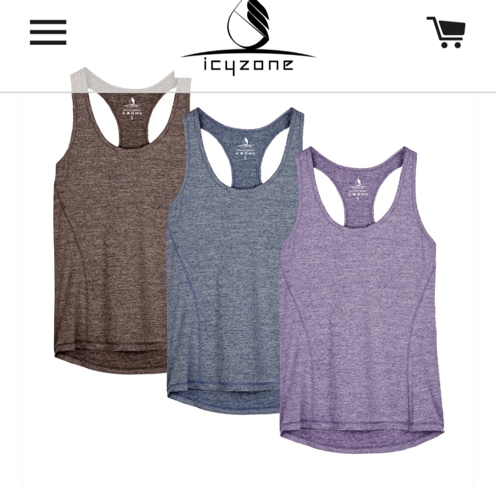 Icyzone Activewear XS tank tops